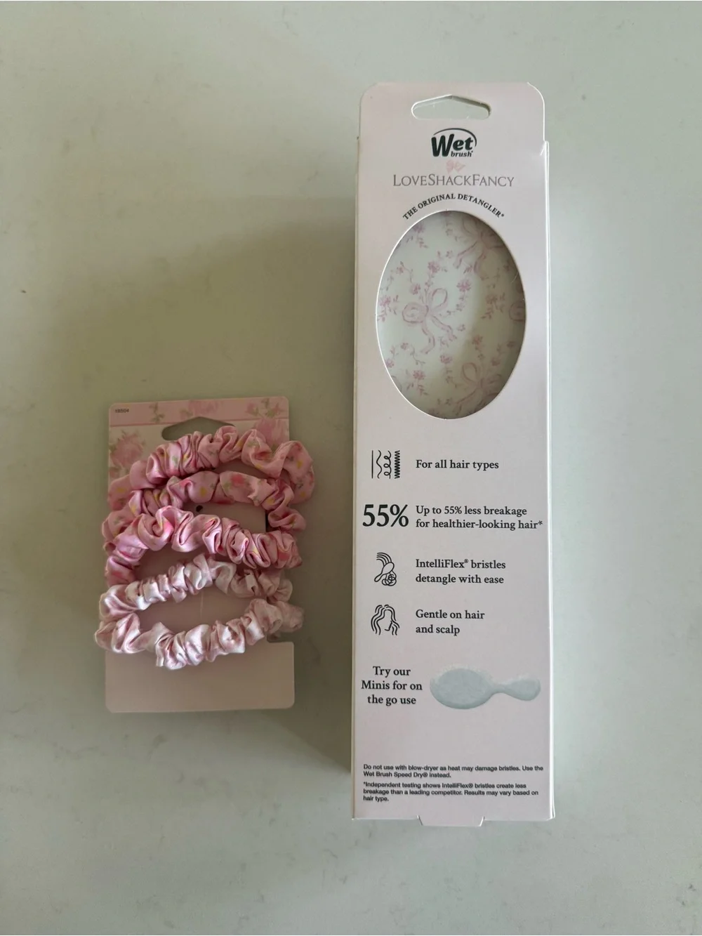 LoveShackFancy x Target Coquette Bow Wet brush + Satin Scrunchies 🎀